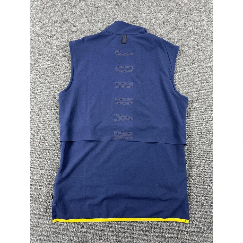 Michigan‎ Wolverines Vest Mens Small Blue NCAA Football Jordan Nike Shield